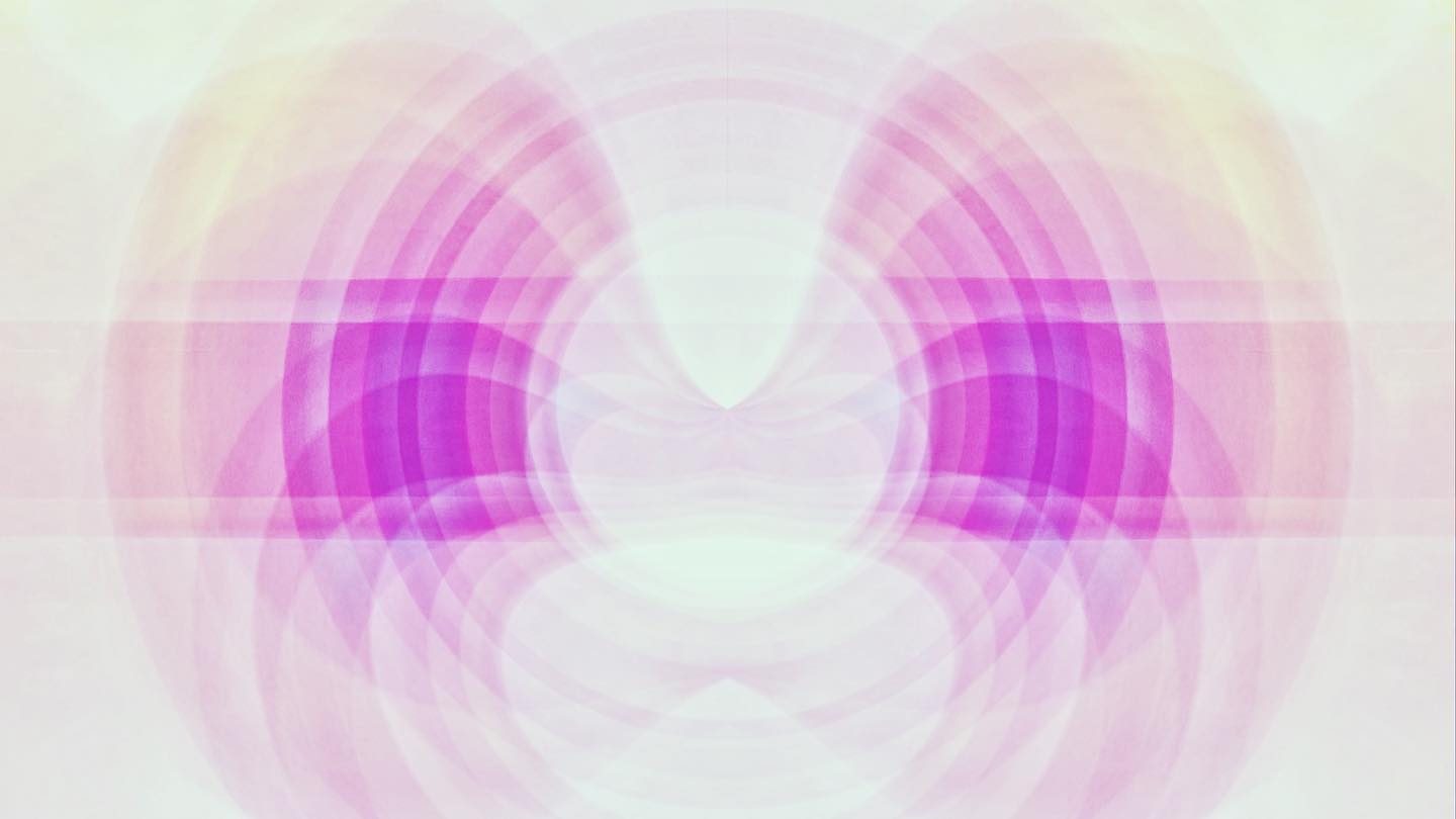 Abstract pink-purple circular wave pattern