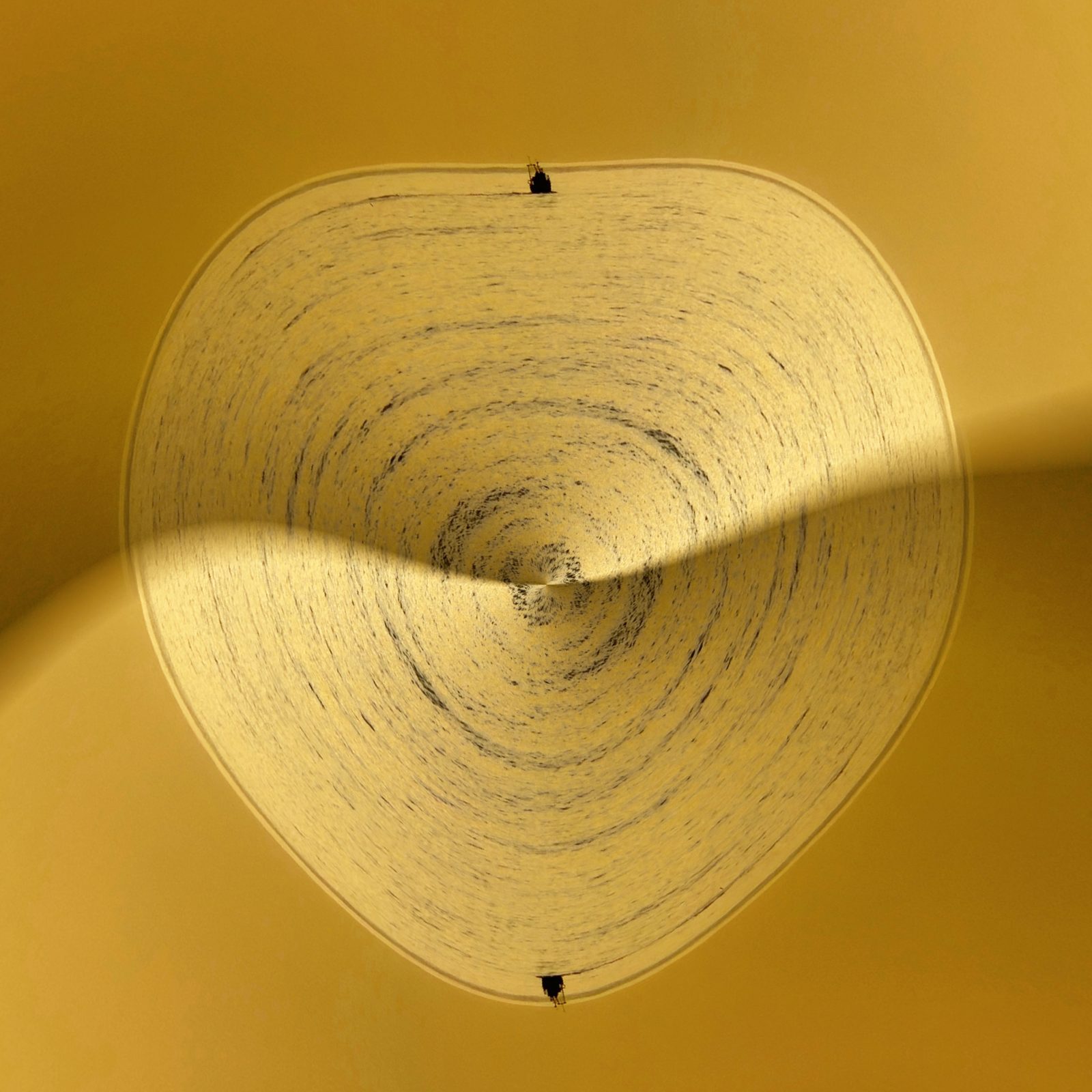 Concentric circular patterns in warm tones