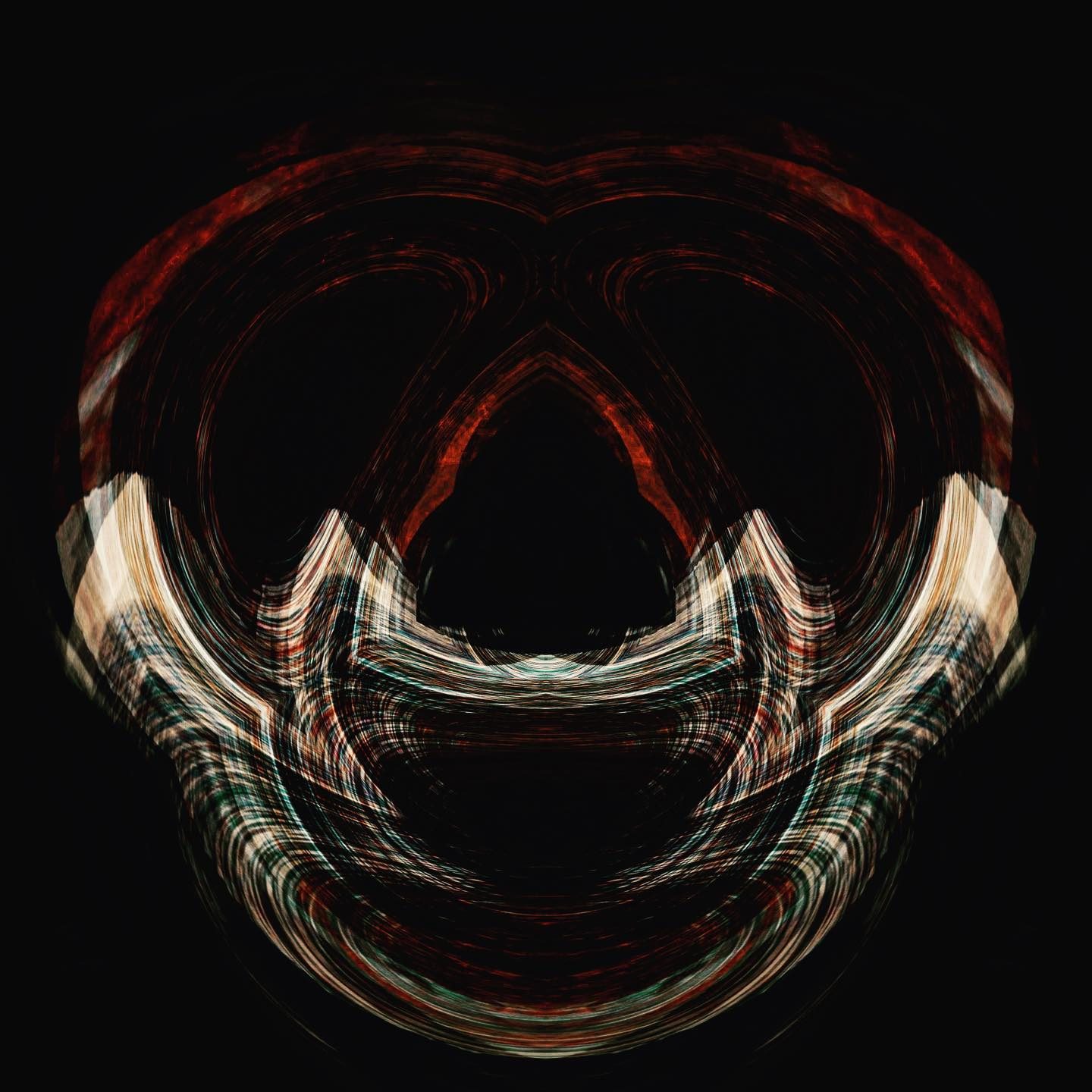 Abstract swirling digital art pattern