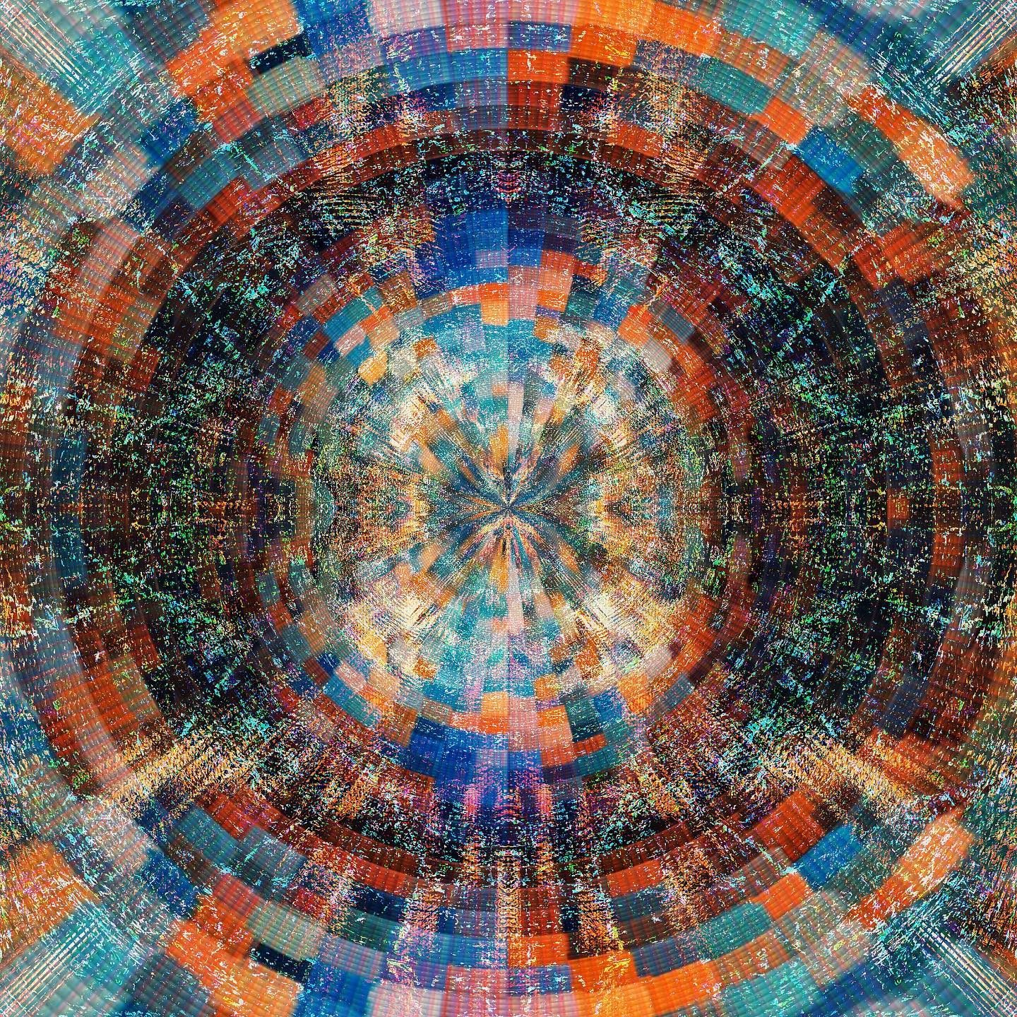 Abstract circular color pattern