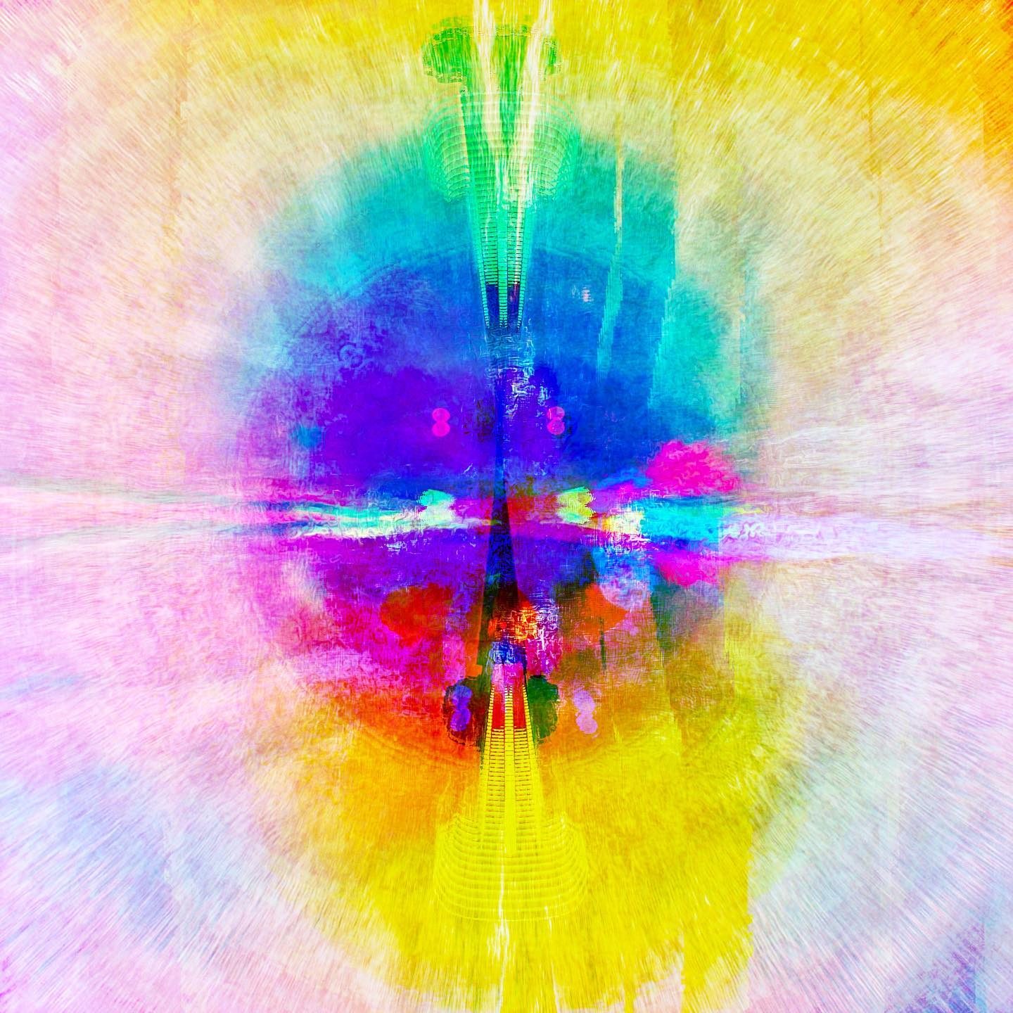 vibrant abstract color burst