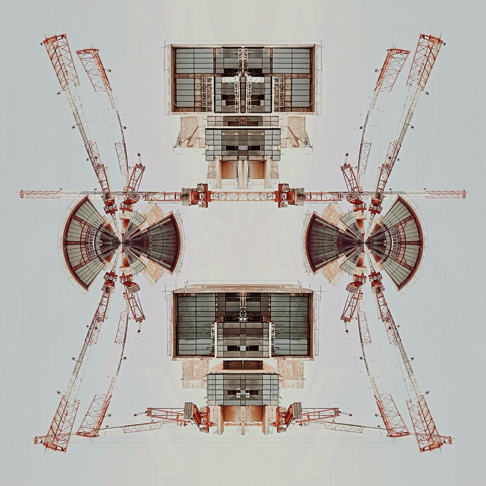 Symmetrical spacecraft module layout