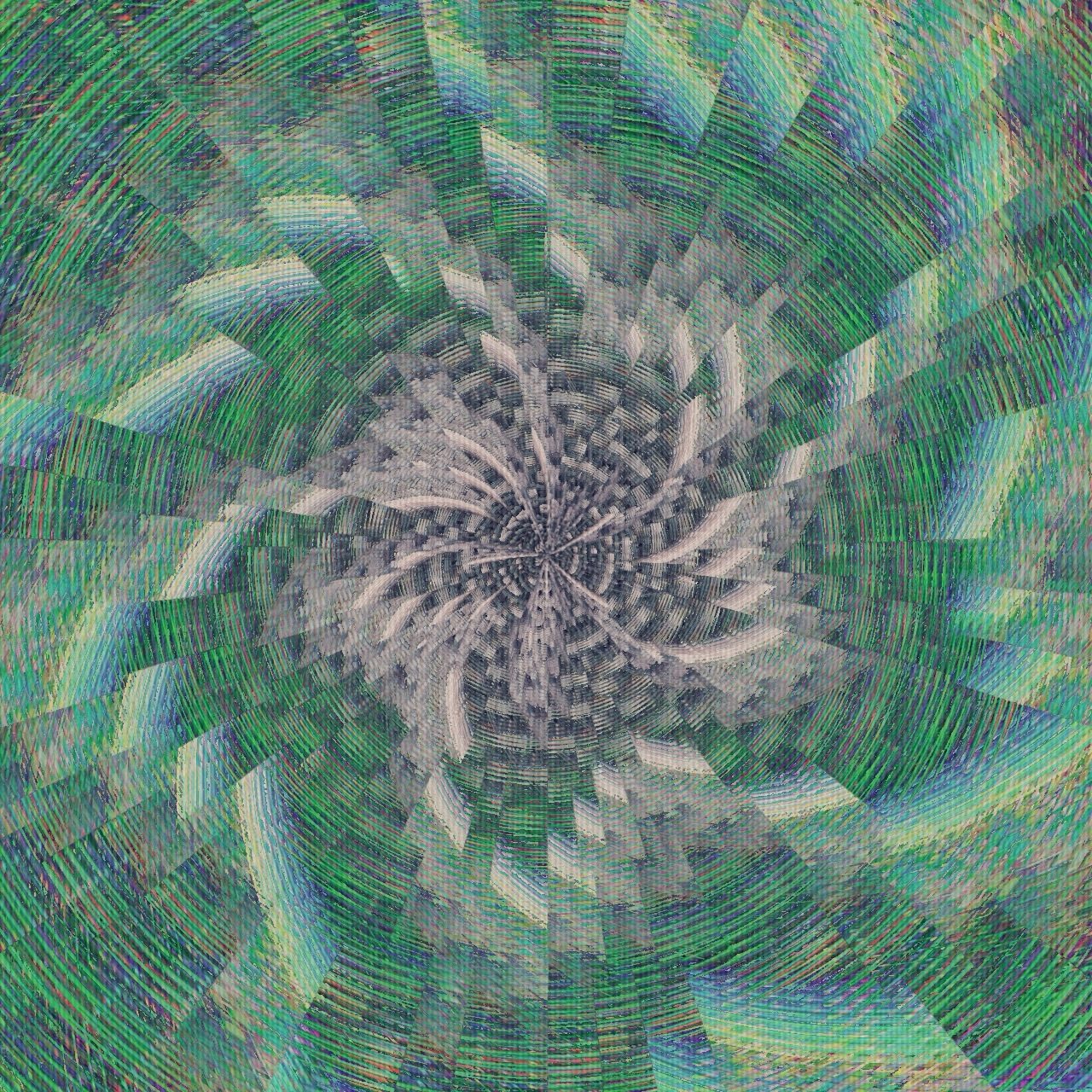 Abstract geometric circular pattern
