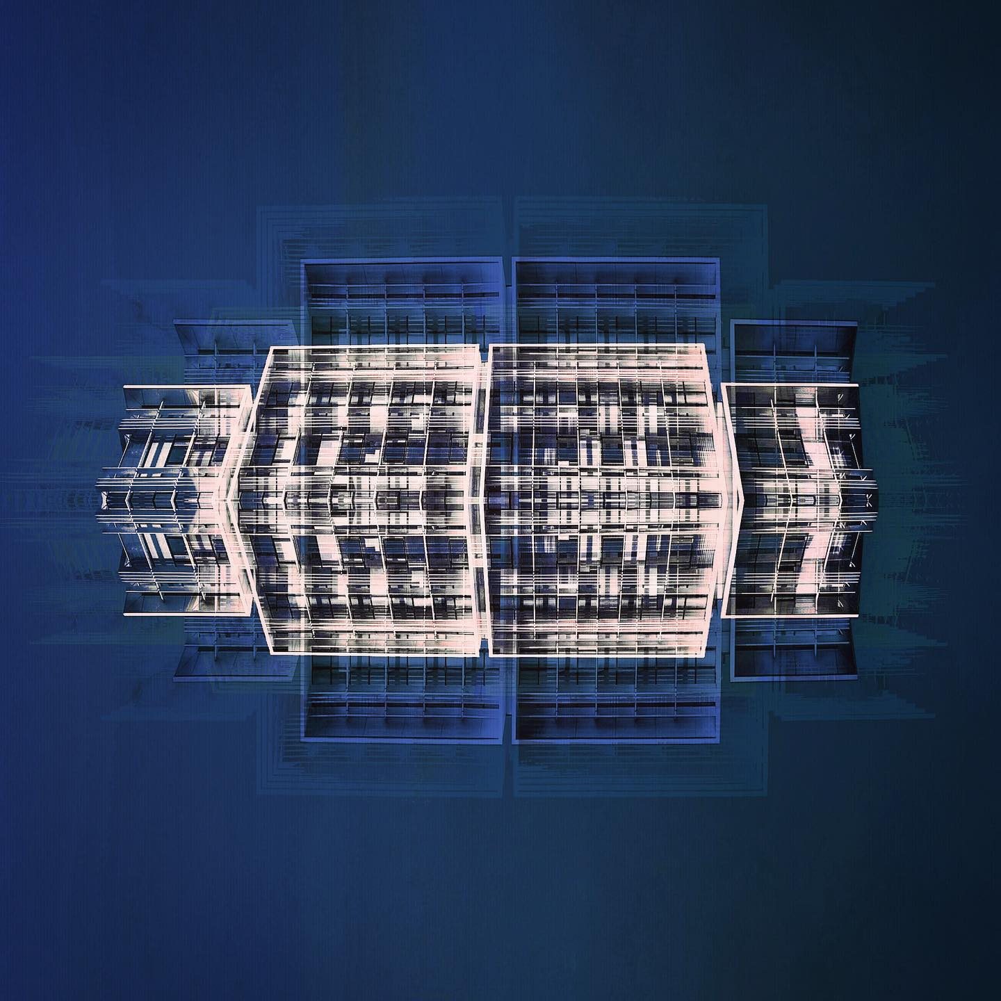 Symmetrical abstract architectural grid